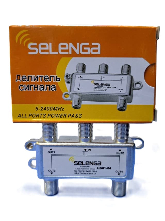 Делитель SAT SELENGA в коробке 1х4