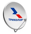 Антенна спутниковая офсетная CTB 0.55 с лого Триколор, с кронштейном, подходит к НТВ-Плюс, МТС, Телекарта