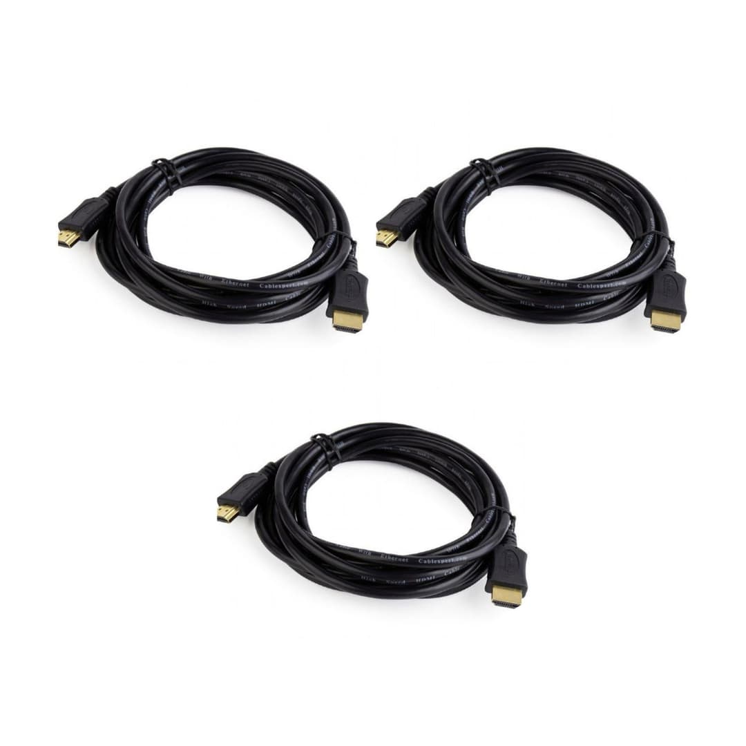 Кабель HDMI-HDMI 3м. 3 штуки