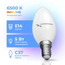 Лампа светодиодная Триколор LED C37 5Вт 6500K E14