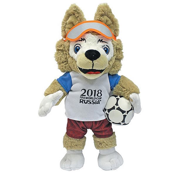 Фигурка плюшевая Zabivaka 21 см в пакете FIFA 2018