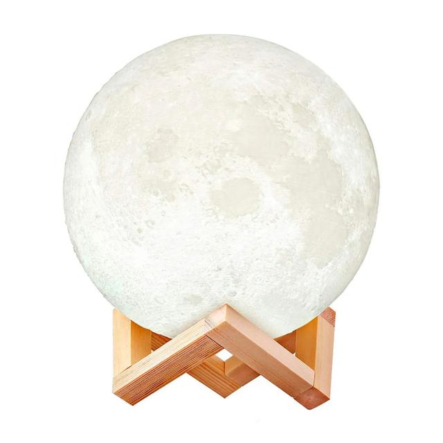 Ночник светодиодный CADENA Луна, 15см, 3 цвета, 3DMoon