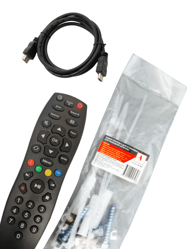 Триколор пульт + шнур HDMI + набор крепежа
