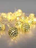 Гирлянда металлические шары CADENA, 20 LED, 3 метра, 20205