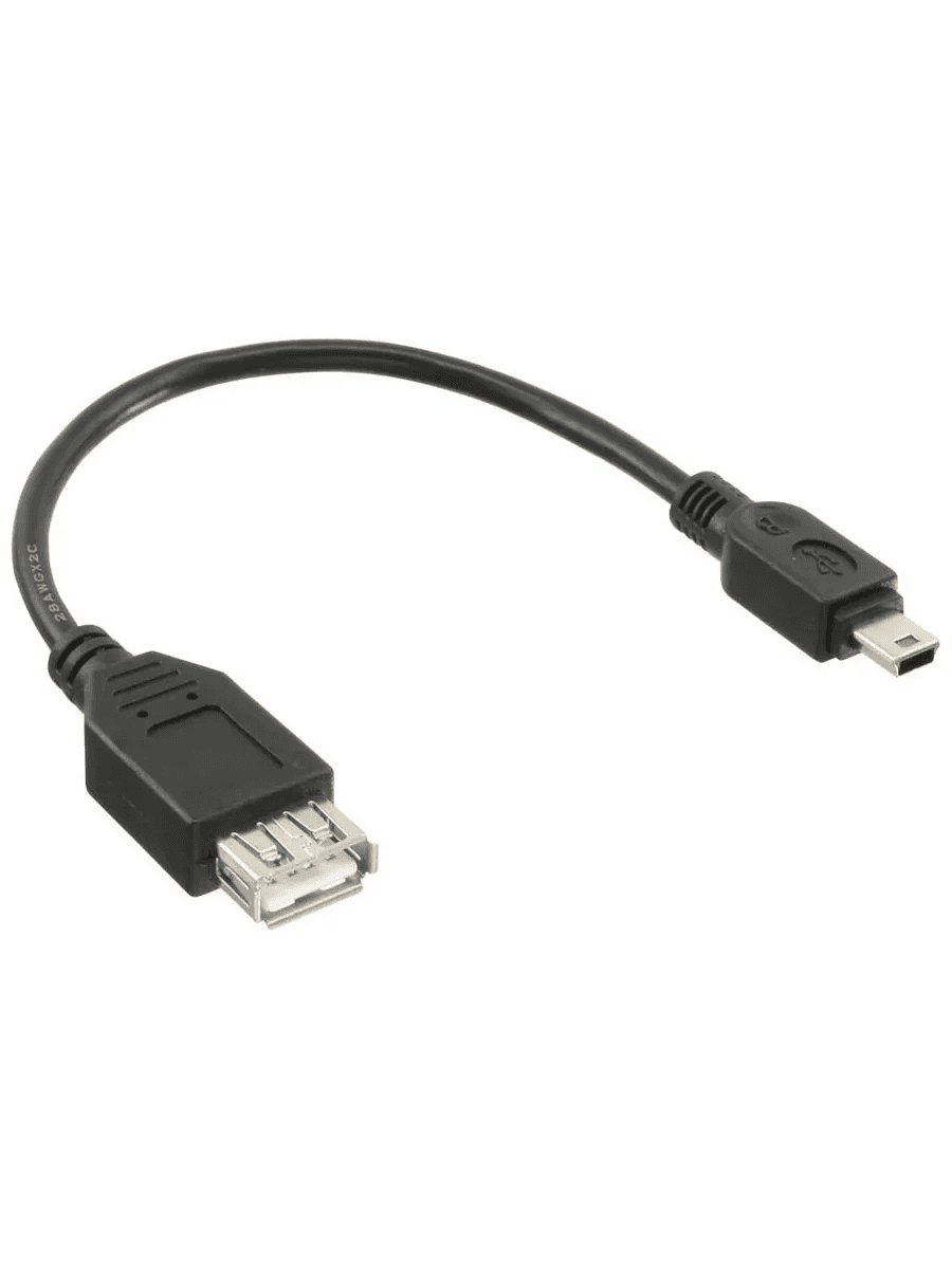 Переходник (кабель) Mini USB "папа" - USB 2.0 "мама", 0.2 м